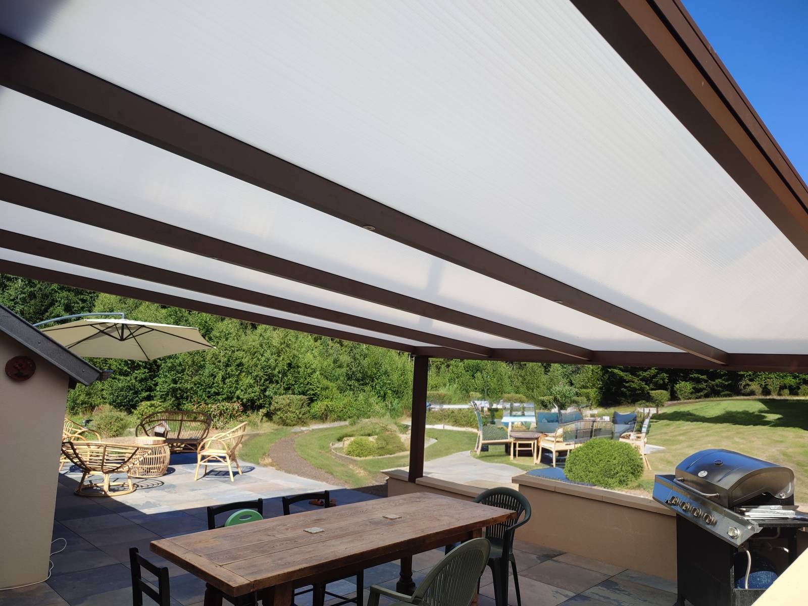 Proposer des solutions pour profiter des jardins toute l’année avec des pergolas offrant une protection contre la pluie à Perpignan 66000