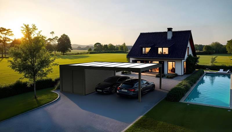 Carport Aluminium avec Box Intégrée – La Solution Complète pour les Professionnels par Luminium à Lyon