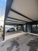 Notre zone d'activité pour ce service Professionnel pour réalisation de pergola sur mesure en aluminium autoporté avec panneaux sandwich acoustiques de 32 mm situé à 